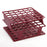 OneRack - Half Size Test Tube Rack 36 Place 5 to 10 mL Tube Size Magenta 70 X 127 X 127 mm - Heathrow Scientific - HS27502D