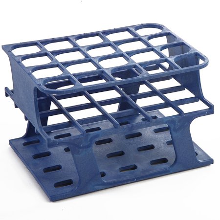 OneRack - Half Size Test Tube Rack 20 Place 10 to 18 mL Tube Size Blue 83 X 100 X 127 mm - HS27503B