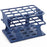 OneRack - Half Size Test Tube Rack 20 Place 10 to 18 mL Tube Size Blue 83 X 100 X 127 mm - HS27503B