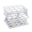 OneRack - Half Size Test Tube Rack 16 Place 10 to 18 mL Tube Size White 92 X 120 X 122 mm - Heathrow Scientific - HS27504A