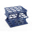 OneRack - Half Size Test Tube Rack 16 Place 10 to 18 mL Tube Size Blue 92 X 120 X 122 mm - HS27504B