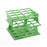 OneRack - Half Size Test Tube Rack 16 Place 10 to 18 mL Tube Size Green 92 X 120 X 122 mm - HS27504C