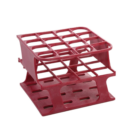 OneRack - Half Size Test Tube Rack 16 Place 10 to 18 mL Tube Size Magenta 92 X 120 X 122 mm - Heathrow Scientific - HS27504D