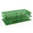 OneRack - Full Size Test Tube Rack 72 Place 5 to 10 mL Tube Size Green 59 X 104 X 202 mm - Heathrow Scientific - HS27511C