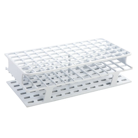 OneRack - Full Size Test Tube Rack 72 Place 5 to 10 mL Tube Size White 70 X 127 X 250 mm - Heathrow Scientific - HS27512A