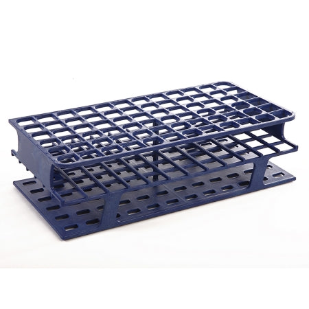 OneRack - Full Size Test Tube Rack 72 Place 5 to 10 mL Tube Size Blue 70 X 127 X 250 mm - HS27512B