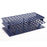 OneRack - Full Size Test Tube Rack 72 Place 5 to 10 mL Tube Size Blue 70 X 127 X 250 mm - HS27512B