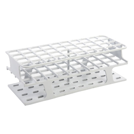 OneRack - Full Size Test Tube Rack 40 Place 10 to 18 mL Tube Size White 83 X 100 X 252 mm - HS27513A