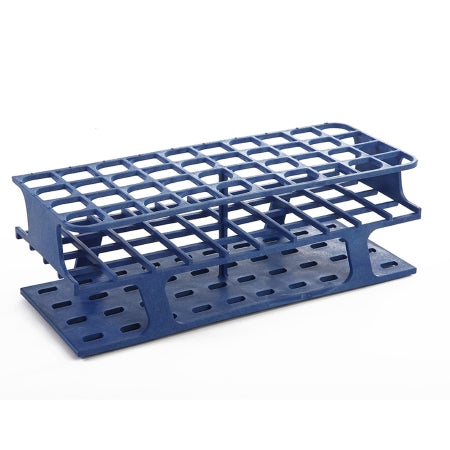 OneRack - Full Size Test Tube Rack 40 Place 10 to 18 mL Tube Size Blue 83 X 100 X 252 mm - HS27513B