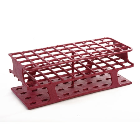 OneRack - Full Size Test Tube Rack 40 Place 10 to 18 mL Tube Size Magenta 83 X 100 X 252 mm - Heathrow Scientific - HS27513D