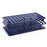 OneRack - Full Size Test Tube Rack 40 Place 10 to 18 mL Tube Size Blue 92 X 120 X 300 mm - Heathrow Scientific - HS27514B