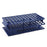 OneRack - Full Size Test Tube Rack 72 Place 5 to 10 mL Tube Size Blue 59 X 104 X 202 mm - Heathrow Scientific - HS27551B