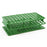 OneRack - Full Size Test Tube Rack 72 Place 5 to 10 mL Tube Size Green 59 X 104 X 202 mm - HS27551C