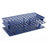 OneRack - Full Size Test Tube Rack 72 Place 5 to 10 mL Tube Size Blue 70 X 127 X 250 mm - Heathrow Scientific - HS27552B