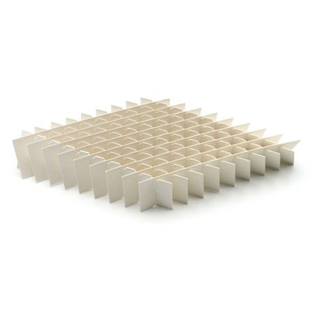 TrueNorth - Cryo Storage Box Divider 10 X 10 Partitions, 11.5 mm Hole Diameter, White For Cardboard Cryo Storage Box - HS2860E