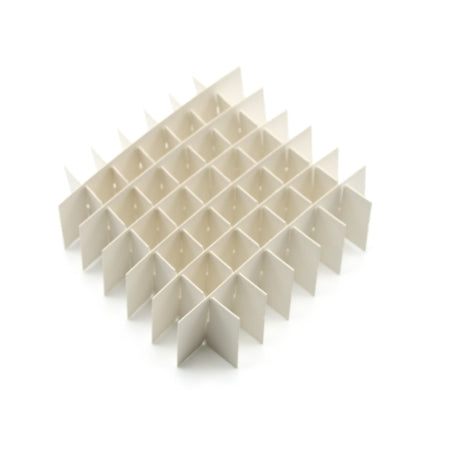 TrueNorth - Cryo Storage Box Divider 7 X 7 Partitions, 17.5 mm Hole Diameter, White For Cardboard Cryo Storage Box - HS2860G