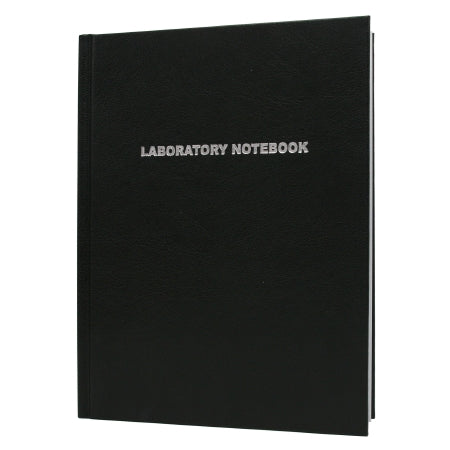 Heathrow Scientific - Lab Notebook 8-3/5 X 11 Inch, Black, Lined Page, 100 Pages - HS8610E