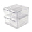 Market Lab - 4 Drawer Organizer Bin Clear Plastic - 50295-CL