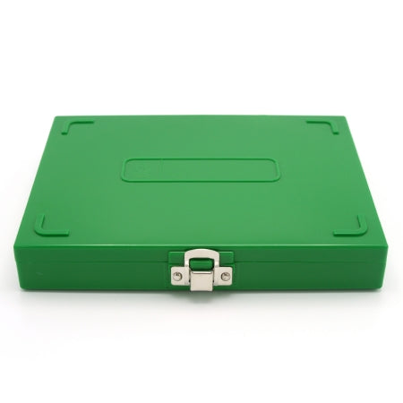 Heathrow Scientific - Slide Storage Box 34 X 175 X 208 mm Green ABS Plastic / Cork 100 Slide Capacity - HS15994B