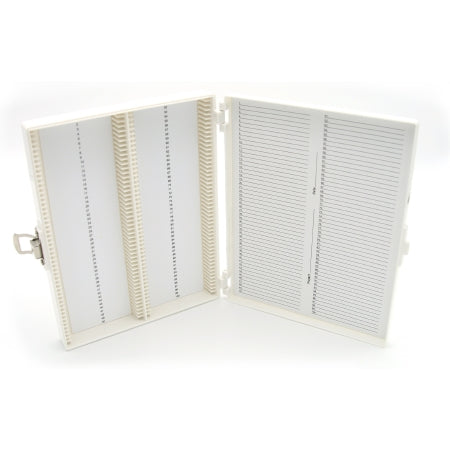 Heathrow Scientific - Slide Storage Box 34 X 175 X 208 mm White ABS Plastic / Foam 100 Slide Capacity - HS15994R