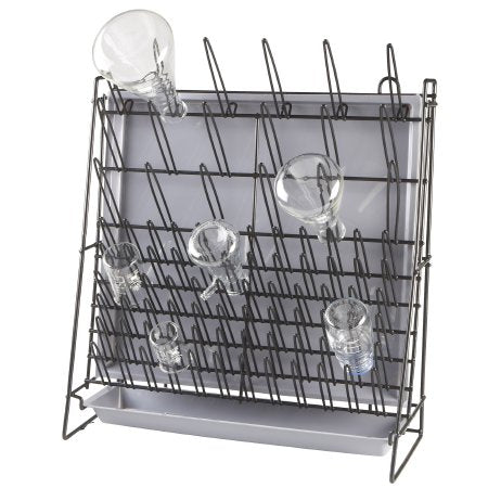 Heathrow Scientific - Lab Drying Rack Drying Rack 90 Place Metallic 7-2/5 X 18-1/5 X 20-3/4 Inch - HS23243A