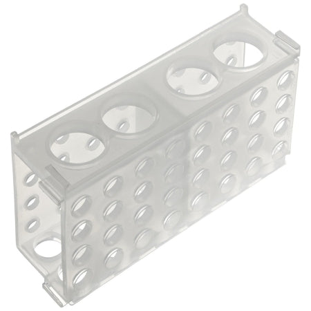 Heathrow Scientific - 4-Way Test Tube Rack 80 Place 1.5 to 2.0 / 0.5 / 15 / 50 mL Tube Size Natural 2-1/8 X 3-3/4 X 6-7/8 Inch - HS29022A