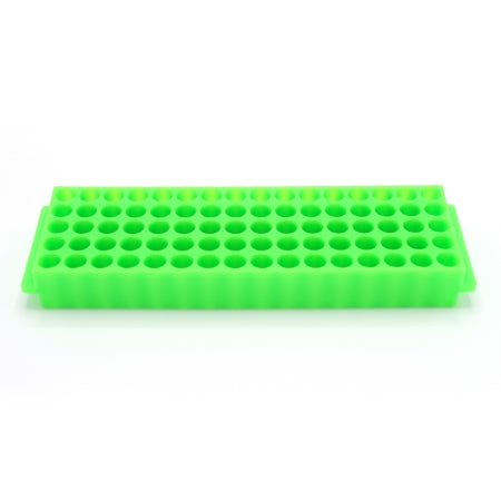 Heathrow Scientific - Fraction Collector Plate Microtube Rack 80 Place 1.5 to 2.0 mL Tube Size Green 30 X 67 X 225 mm - HS29025C