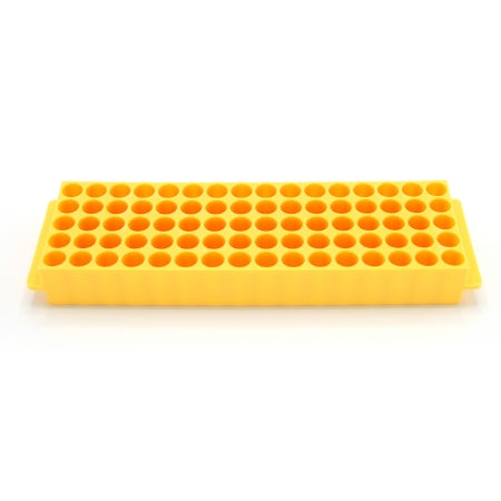 Heathrow Scientific - Fraction Collector Plate Microtube Rack 80 Place 1.5 to 2.0 mL Tube Size Yellow 32 X 67 X 225 mm - HS29025E
