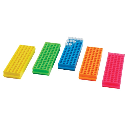 Heathrow Scientific - Fraction Collector Plate Microtube Rack 80 Place 1.5 to 2.0 mL Tube Size Assorted 34 X 67 X 225 mm - HS29025G