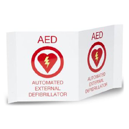 AED Plus - Wall Sign First Aid Sign AED Automated External Defibrillator with symbol - 8000-0868