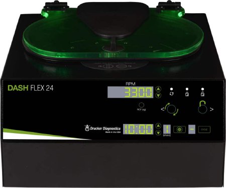 DASH Flex 24 - Centrifuge 6 / 12 / 24 Place Horizontal Rotor 4,500 RPM Max Speed, 3,450xG Max RCF - 00-184-009-000