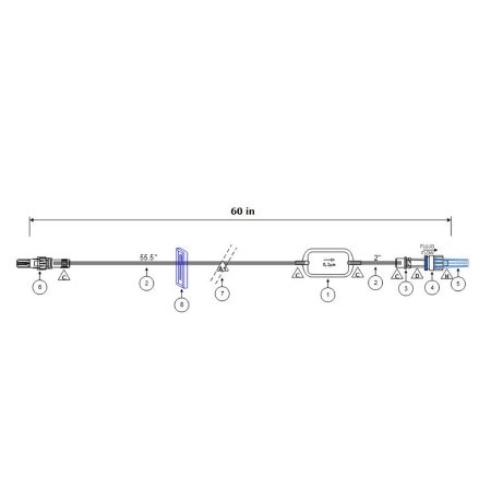 ICUMed - Extension Set 60 Inch Tubing - Icu Medical - B2227
