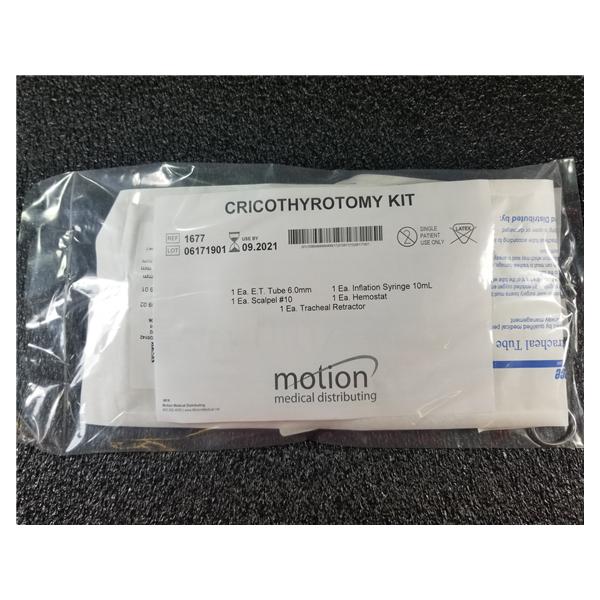 Motion Medical Distributing Kit Cricothyrotomy 6.0Mm Ea - 1677