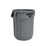 Rubbermaid Can Trash Brute Rsn 20Gal Integrated Cinches Vnt/Rnd Hndl Gray Round 6/Ca - FG262000GRAY