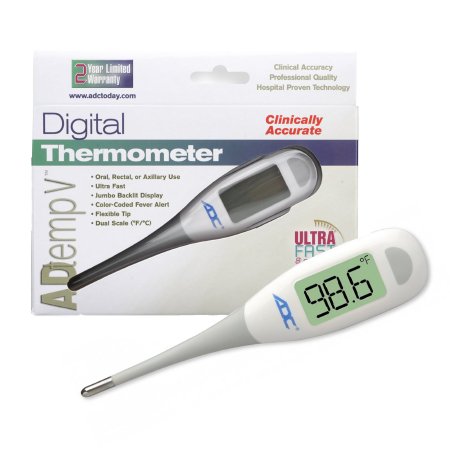 AdTemp - Digital Stick Thermometer Adtemp Oral / Rectal / Axillary Probe Handheld - American Diagnostic Corp - 418N