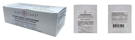 Geri-Care - Dietary Supplement Phosphorus / Sodium / Potassium 250 mg -160 mg - 280 mg Strength Oral Powder 100 per Box Strawberry Flavor - McKesson - 844-01-GCP