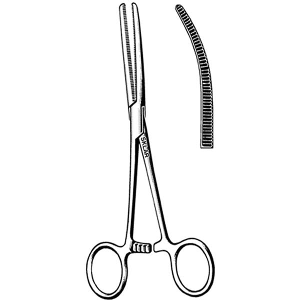 Sklar Instruments Forcep Hemostatic Rochester-Pean 18" Serrated Curved Stainless Steel Ea - 61-1101