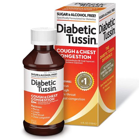 Diabetic Tussin - Cold and Cough Relief Liquid 4 oz. - Akorn - 61787051404