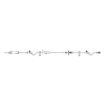 SafeDAY - Primary IV Administration Set 15 Drops / mL Drip Rate 125 Inch Tubing 2 Ports - B. Braun - 352646