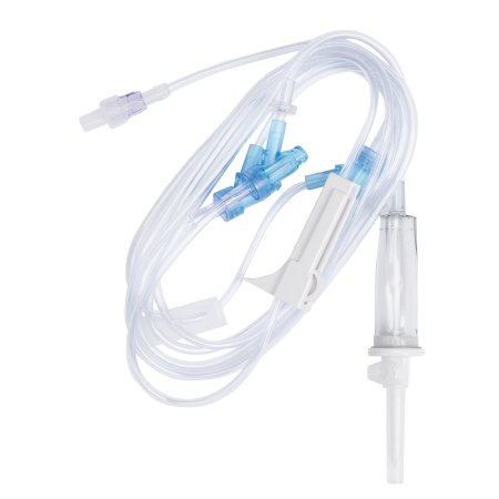 SafeDAY - Primary IV Administration Set 15 Drops / mL Drip Rate 112 Inch Tubing 3 Ports - 352640
