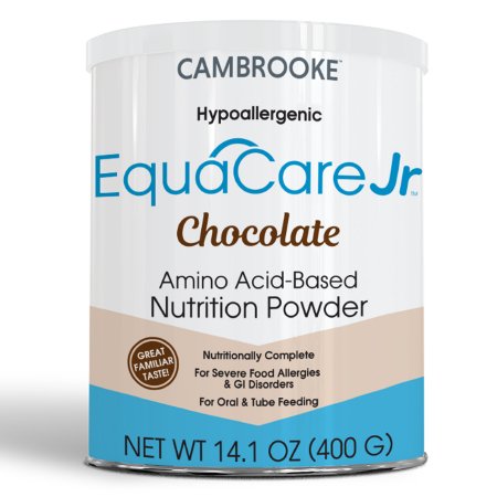 EquaCare Jr - Amino Acid Based Pediatric Oral Supplememt / Tube Feeding Formula Chocolate Flavor 14.1 oz. Can Powder - 48103