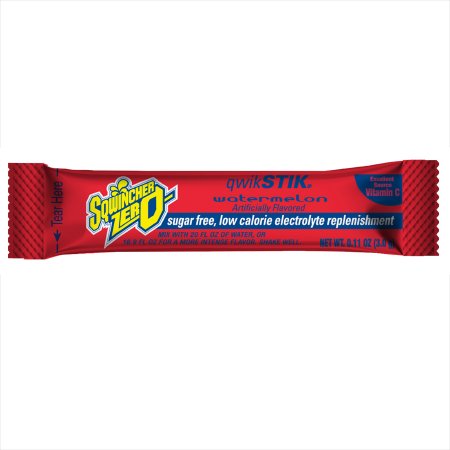 Sqwincher Quik Stik Zero - Electrolyte Replenishment Drink Mix Watermelon Flavor .11 oz. - 159060097