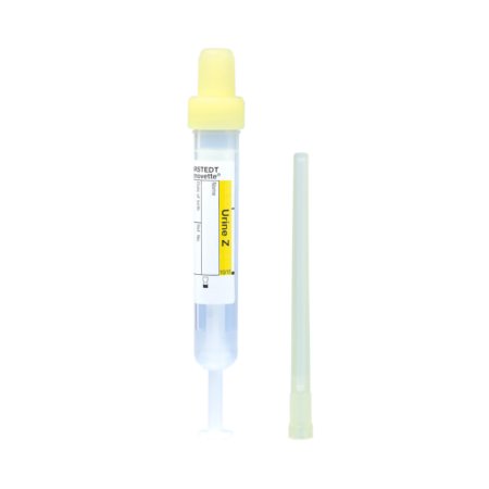 Urine-Monovette - Urinalysis Tube Round Bottom Plain 13 X 75 mm 3.2 mL Yellow Luer Screw Cap Polypropylene Tube - Sarstedt - 10.250.001