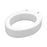 Nova - Raised Toilet Seat 3-1/2 Inch Height White 300 lbs. Weight Capacity - 8341-R