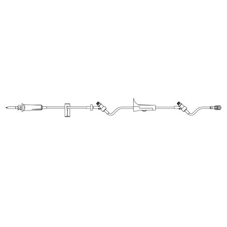 SafeDAY - Primary IV Administration Set 15 Drops / mL Drip Rate 106 Inch Tubing 2 Ports - 352636