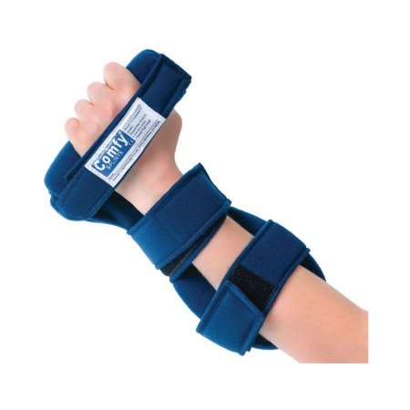 Comfy Grip - Hand Contracture Orthosis Headliner Fabric Left Hand Navy Blue Large - 56482703