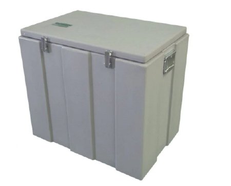 Thermosafe - Dry Ice Storage / Transport Chest ThermoSafe 19-1/8 X 25-1/4 X 28-1/8 Inch Outer Dimensions Gray ABS / Polyethylene 200 lbs. Dry Ice - 300