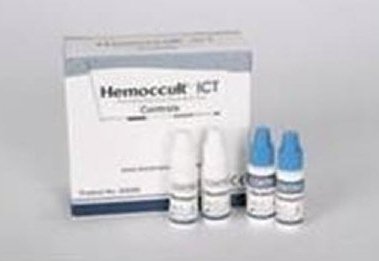 Hemoccult ICT - Colorectal Cancer Screening Control Kit Fecal Occult Blood Test (FOBT) Positive Level / Negative Level 0.8 mL - Hemocue - 395068