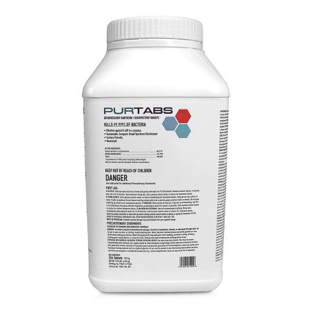 Pur Tabs - Surface Disinfectant Cleaner Broad Spectrum Dissolving Tablet 13.1 Gram Bottle Bleach Scent NonSterile - 23146