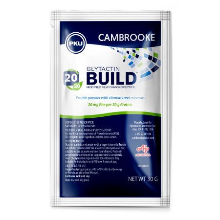 Glytactin BUILD 20/20 - PKU Oral Supplement Smooth Flavor 20 Gram Individual Packet Powder - 35315